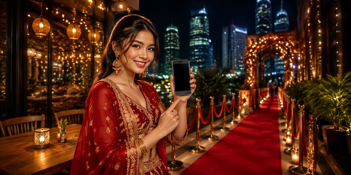 Pengguna di Petaling Jaya bermain baccarat o9win pada telefon pintar dengan antara muka responsif